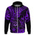 Hawaii Shaka Sign Hoodie Polynesian Pattern Purple Version LT01 Zip Hoodie Purple - Polynesian Pride