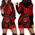 Hawaii Shaka Sign Hoodie Dress Polynesian Pattern Red Version LT01 - Polynesian Pride