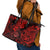 Hawaii Shaka Sign Leather Tote Bag Polynesian Pattern Red Version LT01 - Polynesian Pride