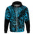 Hawaii Shaka Sign Hoodie Polynesian Pattern Sky Blue Version LT01 Zip Hoodie Blue - Polynesian Pride