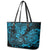 Hawaii Shaka Sign Leather Tote Bag Polynesian Pattern Sky Blue Version LT01 - Polynesian Pride