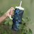 Hawaii Shaka Sign Tumbler With Handle Polynesian Pattern Sky Blue Version