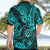 Hawaii Shaka Sign Hawaiian Shirt Polynesian Pattern Turquoise Version LT01 - Polynesian Pride