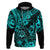 Hawaii Shaka Sign Hoodie Polynesian Pattern Turquoise Version LT01 Pullover Hoodie Turquoise - Polynesian Pride