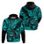 Hawaii Shaka Sign Hoodie Polynesian Pattern Turquoise Version LT01 - Polynesian Pride