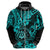 Hawaii Shaka Sign Hoodie Polynesian Pattern Turquoise Version LT01 - Polynesian Pride