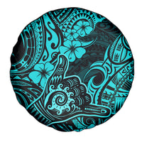 Hawaii Shaka Sign Spare Tire Cover Polynesian Pattern Turquoise Version LT01 Turquoise - Polynesian Pride