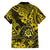 Hawaii Shaka Sign Family Matching Summer Maxi Dress and Hawaiian Shirt Polynesian Pattern Yellow Version LT01 - Polynesian Pride