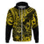 Hawaii Shaka Sign Hoodie Polynesian Pattern Yellow Version LT01 Zip Hoodie Yellow - Polynesian Pride