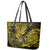 Hawaii Shaka Sign Leather Tote Bag Polynesian Pattern Yellow Version LT01 - Polynesian Pride