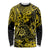 Hawaii Shaka Sign Long Sleeve Shirt Polynesian Pattern Yellow Version LT01 Unisex Yellow - Polynesian Pride