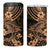 Hawaii Shark 4 in 1 Can Cooler Tumbler Polynesian Pattern Gold Version