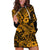 Hawaii Shark Hoodie Dress Polynesian Pattern Gold Version LT01 Gold - Polynesian Pride