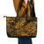 Hawaii Shark Leather Tote Bag Polynesian Pattern Gold Version LT01 - Polynesian Pride