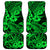 Hawaii Shark Car Mats Polynesian Pattern Green Version LT01 Green - Polynesian Pride