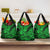 Hawaii Shark Grocery Bag Polynesian Pattern Green Version