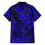 Hawaii Shark Family Matching Short Sleeve Bodycon Dress and Hawaiian Shirt Polynesian Pattern Navy Blue Version LT01 - Polynesian Pride