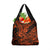 Hawaii Shark Grocery Bag Polynesian Pattern Orange Version