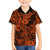 Hawaii Shark Hawaiian Shirt Polynesian Pattern Orange Version LT01 - Polynesian Pride