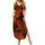 Hawaii Shark Summer Maxi Dress Polynesian Pattern Orange Version LT01 Women Orange - Polynesian Pride