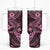 Hawaii Shark Tumbler With Handle Polynesian Pattern Pink Version