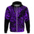 Hawaii Shark Hoodie Polynesian Pattern Purple Version LT01 Zip Hoodie Purple - Polynesian Pride