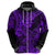 Hawaii Shark Hoodie Polynesian Pattern Purple Version LT01 - Polynesian Pride