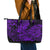 Hawaii Shark Leather Tote Bag Polynesian Pattern Purple Version LT01 - Polynesian Pride