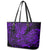 Hawaii Shark Leather Tote Bag Polynesian Pattern Purple Version LT01 - Polynesian Pride