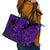 Hawaii Shark Leather Tote Bag Polynesian Pattern Purple Version LT01 - Polynesian Pride