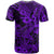 Hawaii Shark T Shirt Polynesian Pattern Purple Version LT01 - Polynesian Pride