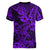 Hawaii Shark Women V Neck T Shirt Polynesian Pattern Purple Version LT01 - Polynesian Pride