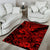 Hawaii Shark Area Rug Polynesian Pattern Red Version LT01 - Polynesian Pride