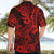 Hawaii Shark Hawaiian Shirt Polynesian Pattern Red Version LT01 - Polynesian Pride