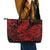 Hawaii Shark Leather Tote Bag Polynesian Pattern Red Version LT01 - Polynesian Pride