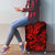 Hawaii Shark Luggage Cover Polynesian Pattern Red Version LT01 - Polynesian Pride