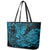 Hawaii Shark Leather Tote Bag Polynesian Pattern Sky Blue Version LT01 - Polynesian Pride