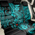 Hawaii Shark Back Car Seat Cover Polynesian Pattern Turquoise Version