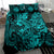 Hawaii Shark Bedding Set Polynesian Pattern Turquoise Version LT01 - Polynesian Pride