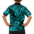 Hawaii Shark Hawaiian Shirt Polynesian Pattern Turquoise Version LT01 - Polynesian Pride