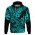 Hawaii Shark Hoodie Polynesian Pattern Turquoise Version LT01 Pullover Hoodie Turquoise - Polynesian Pride