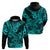 Hawaii Shark Hoodie Polynesian Pattern Turquoise Version LT01 - Polynesian Pride