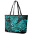 Hawaii Shark Leather Tote Bag Polynesian Pattern Turquoise Version LT01 - Polynesian Pride