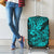 Hawaii Shark Luggage Cover Polynesian Pattern Turquoise Version LT01 - Polynesian Pride