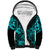 Hawaii Shark Sherpa Hoodie Polynesian Pattern Turquoise Version LT01 Unisex Turquoise - Polynesian Pride