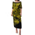 Hawaii Shark Family Matching Puletasi Dress and Hawaiian Shirt Polynesian Pattern Yellow Version LT01 Mom's Dress Yellow - Polynesian Pride