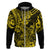 Hawaii Shark Hoodie Polynesian Pattern Yellow Version LT01 Zip Hoodie Yellow - Polynesian Pride