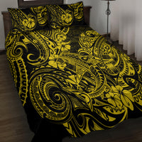 Hawaii Shark Quilt Bed Set Polynesian Pattern Yellow Version LT01 - Polynesian Pride