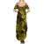 Hawaii Shark Summer Maxi Dress Polynesian Pattern Yellow Version LT01 - Polynesian Pride