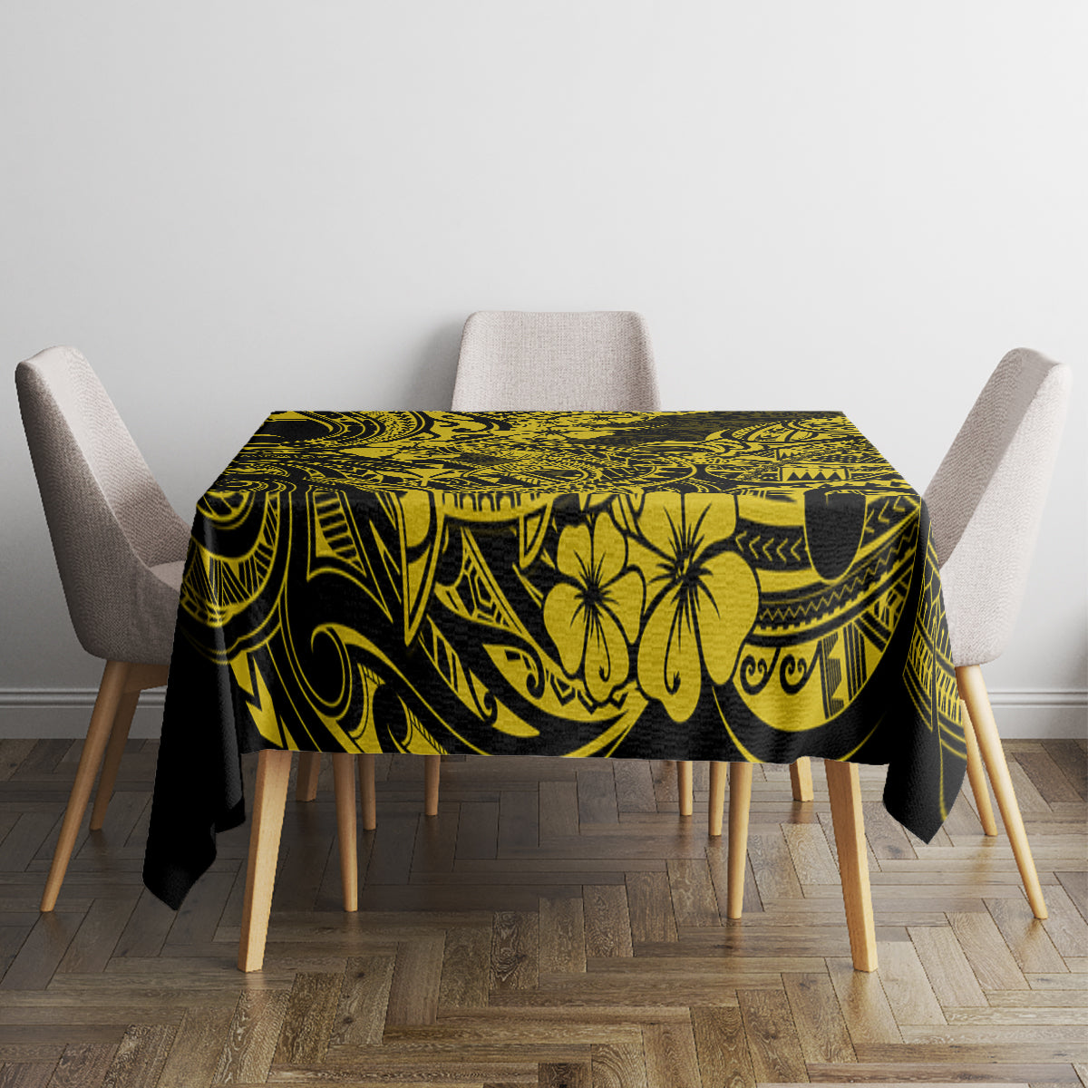 Hawaii Shark Tablecloth Polynesian Pattern Yellow Version LT01 - Polynesian Pride
